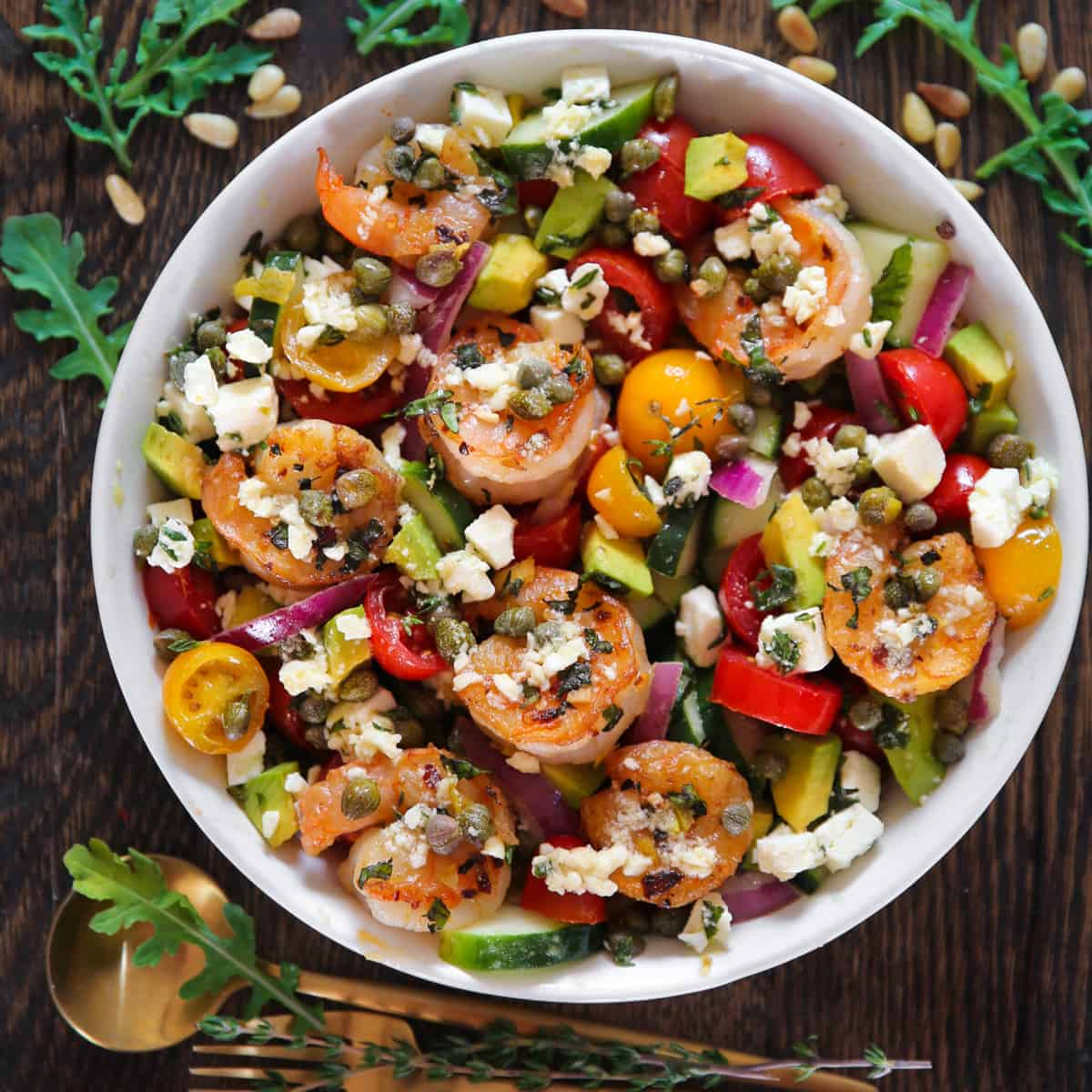 Greek Shrimp Salad