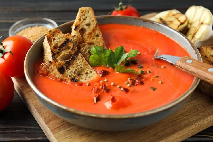 Classic Tomato Soup With Fresh Herbs